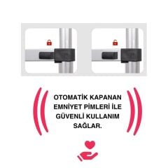Endokon 220 + 220 cm. - 7+7  Basamaklı Teleskopik  Merdiven - A Tipi Uzayan Merdiven