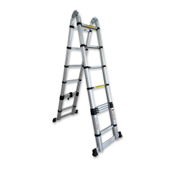 Endokon 250 + 250 cm. - 8+8  Basamaklı Teleskopik Merdiven - A Tipi Uzayan Merdiven