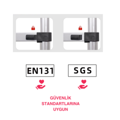 Endokon 160 + 160 cm. - 5+5  Basamaklı Teleskopik Merdiven - A Tipi Uzayan Merdiven