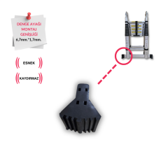 Endokon Alüminyum Merdiven Denge Ayağı Kaydırmaz Plastik