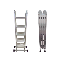 Endokon 5,64 Metre - 20 Basamaklı Katlanır Akrobat Merdiven - Büyük Menteşe - Kalın Profil