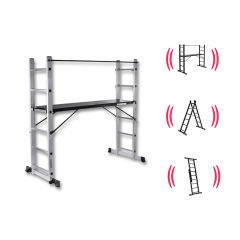 Endokon 2*7 192 cm Portatif Alüminyum İskele Merdiven Kombinasyonu