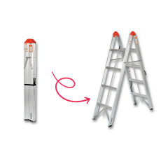 Endokon 2*4 142 cm Katlanır Alüminyum Çubuk Merdiven