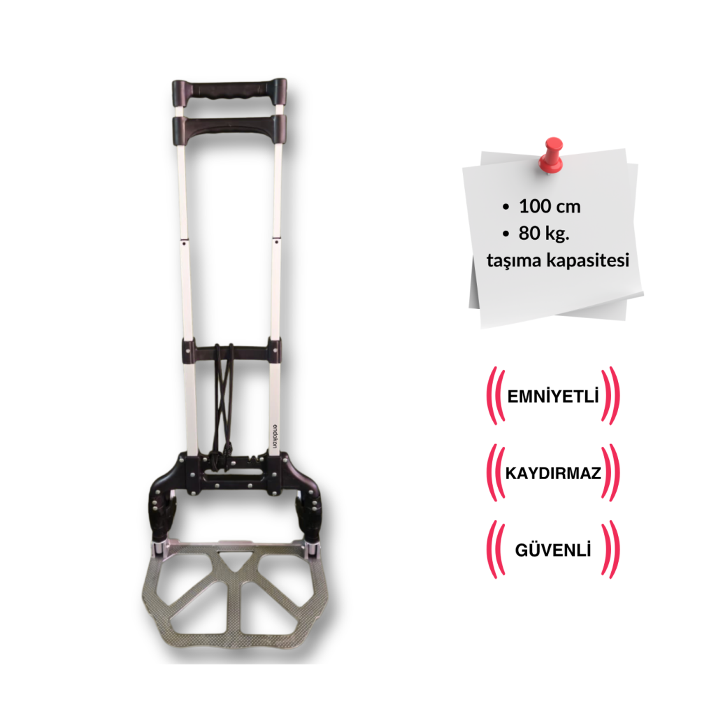 Endokon Katlanır - Tekerlekli Alüminyum Çek Çek