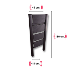 Endokon Katlanır Şık Merdiven Antrasit 4 Basamaklı - Alüminyum - Ev - Ofis Merdiveni