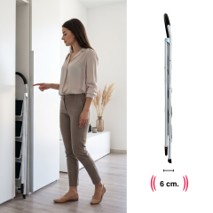 Endokon Çelik 4 Basamaklı Geniş Basamak Ev - Ofis Tipi Merdiven - Tutacaklı