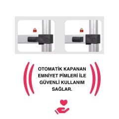 Endokon 13 basamak - 380 cm. Teleskopik Alüminyum Merdiven - I Tipi Uzayan Merdiven