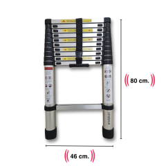 Endokon 320 cm. - 11  Basamaklı Teleskopik Merdiven - I Tipi Uzayan
