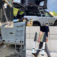 Çelik Endokon 7 Basamaklı - 200 cm. Teleskopik Merdiven - I Tipi Uzayan Merdiven