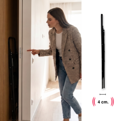 Endokon Katlanır Tutma Kollu Şık Merdiven Siyah 4 Basamaklı - Çelik - Ev - Ofis Merdiveni